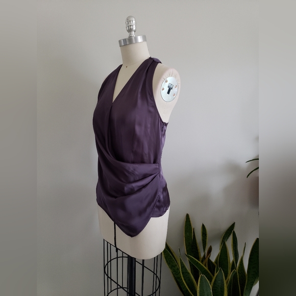 BEBE asymmetrical cowl wrap top - Picture 2 of 9